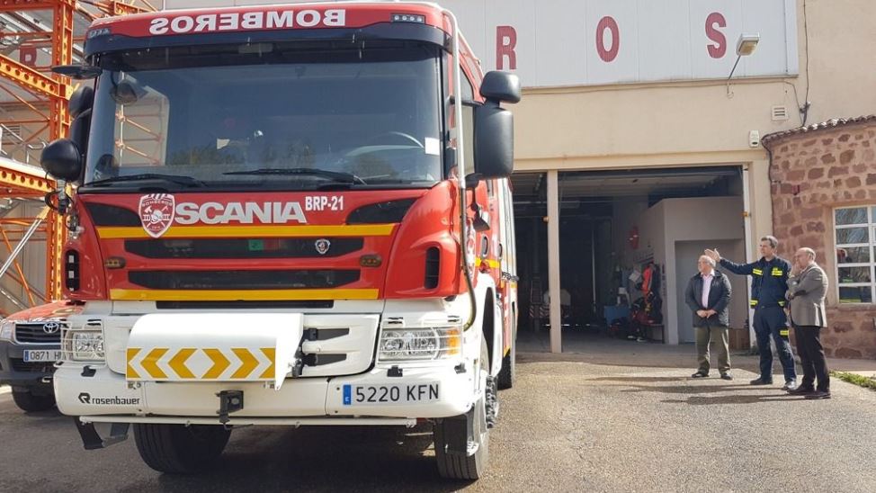 Nuevo camión para el parque de #bomberos de Sigüenza