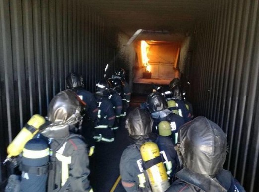 #Bomberos de Cartagena reciben formación contra incendios de interior