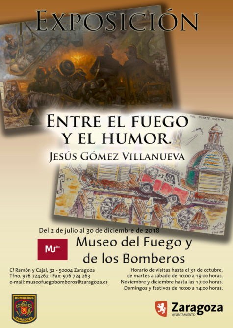 El Museo del Fuego y de los #Bomberos presenta la exposición 'Entre el fuego y el humor'