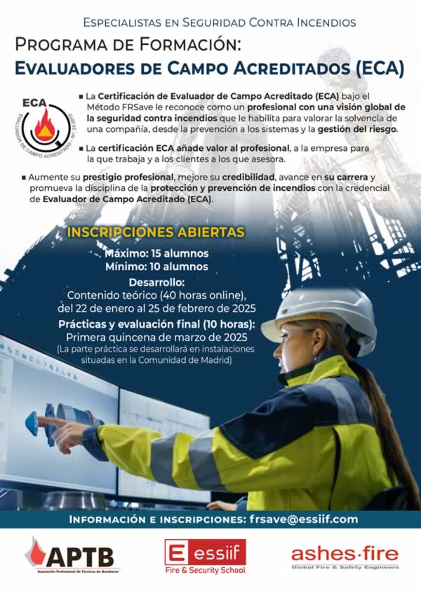 II Curso de Evaluadores de Campo Acreditados en instalaciones #industriales, con descuento del 20% para socios de #APTB