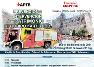 Jornada Técnica sobre #Intervenciones en #Patrimonio Histórico y Artístico, 11 de diciembre en Salamanca @aytoSalamanca @fmapfre #APTB