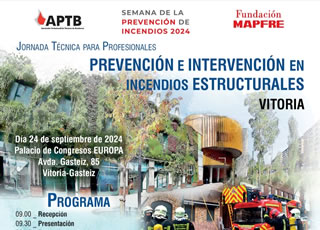 Jornada de #Prevención e #Intervención en #Incendios Estructurales, en #Vitoria @vitoriagasteiz el 24 de septiembre